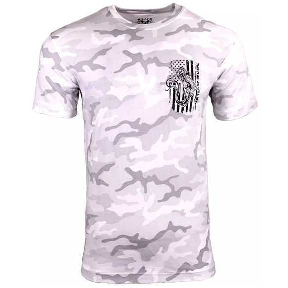 HOWITZER Men's T-Shirt DEFEND FLAG Military Grunt White S M L XL 2XL 3XL 4XL - Picture 4 of 15